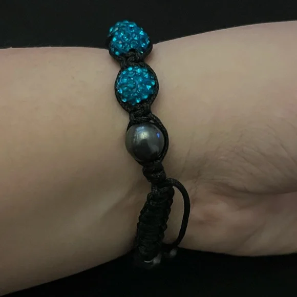 Expandable Turquoise Shambala Bracelet - Picture 4 of 4